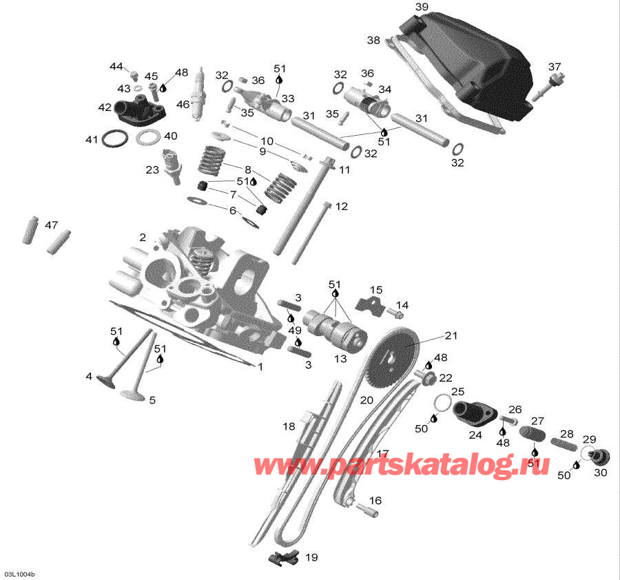 Snow mobile   - Cylinder Head Rear (army)