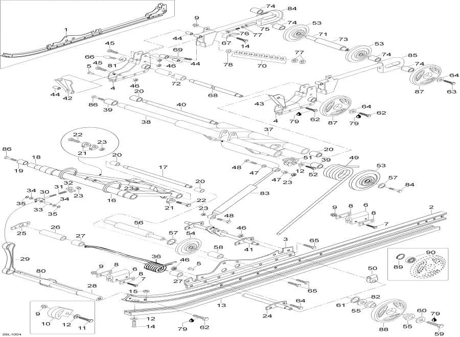 Snow mobile   - Rear Suspension
