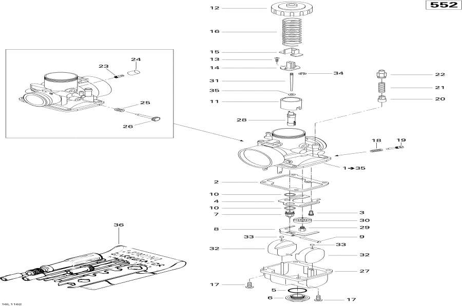 Snowmobiles lynx  - Carburetor / 