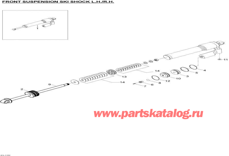 Snow mobile lynx  - Take Apart Shock Ski / Take Apart Shock Ski