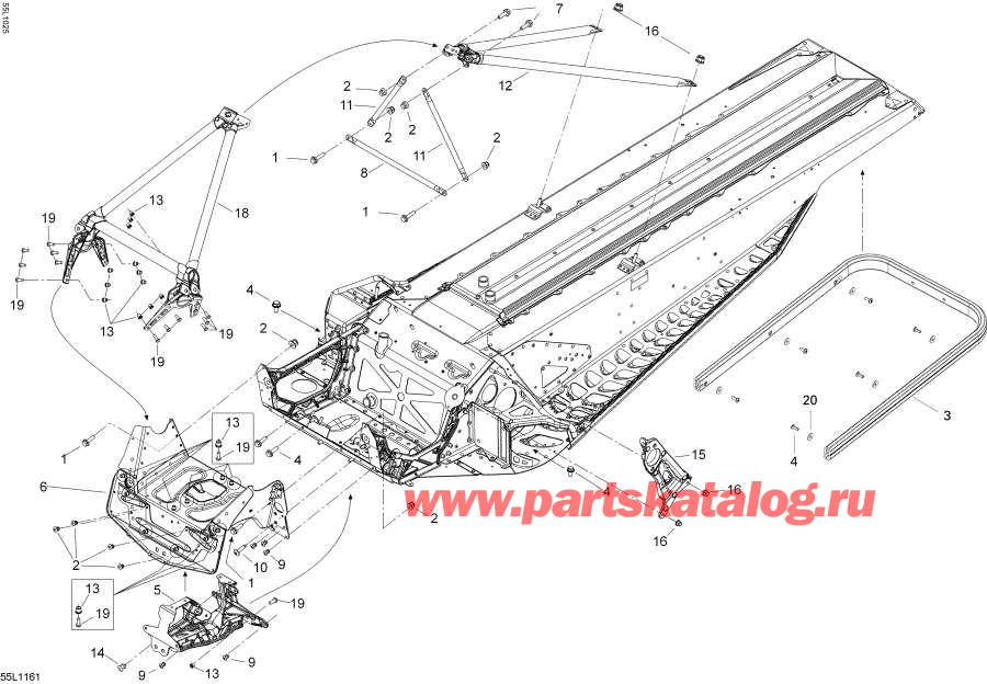 Snow mobile Lynx  - Frame And Components