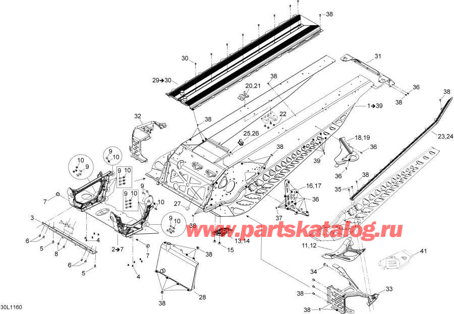 Snow mobile lynx  - Frame / 