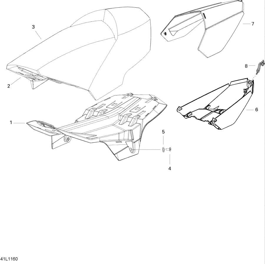 Snowmobile   - Seat - 