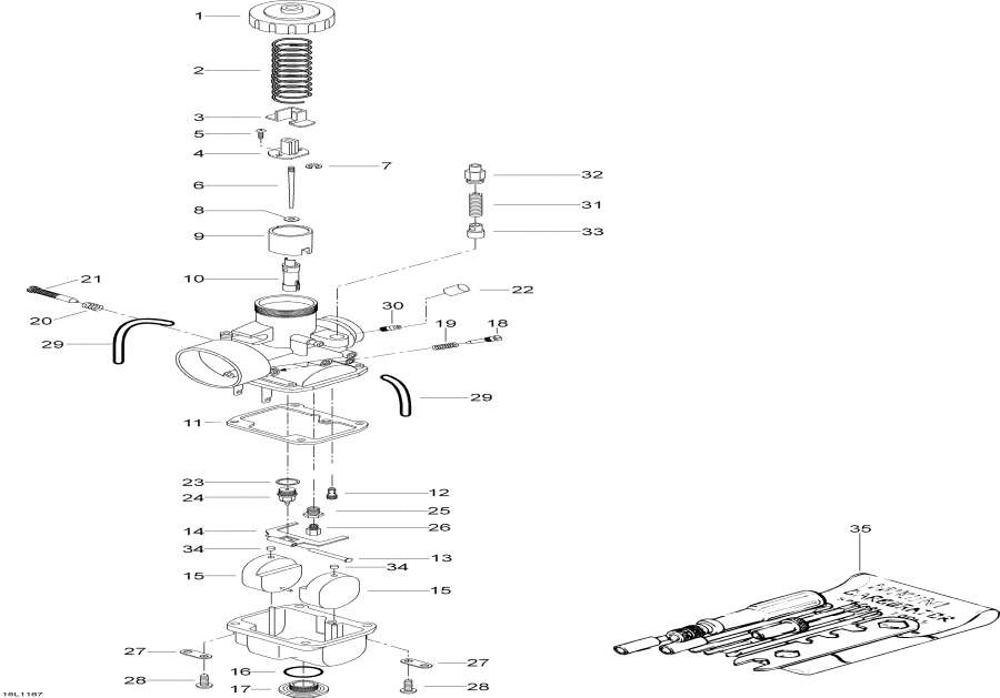 Snowmobiles lynx  -  - Carburetor