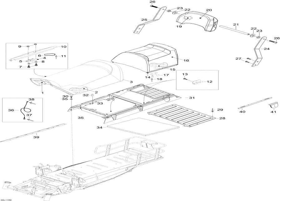 Snowmobiles Lynx  -  / Seat