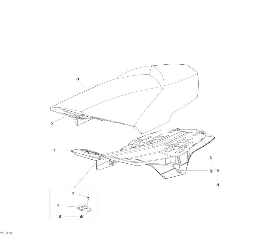 Snow mobile Lynx  -  / Seat