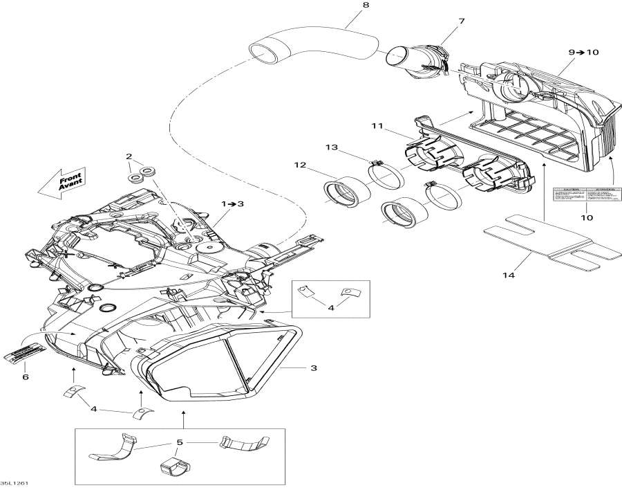 Snowmobiles lynx  - Air Intake System