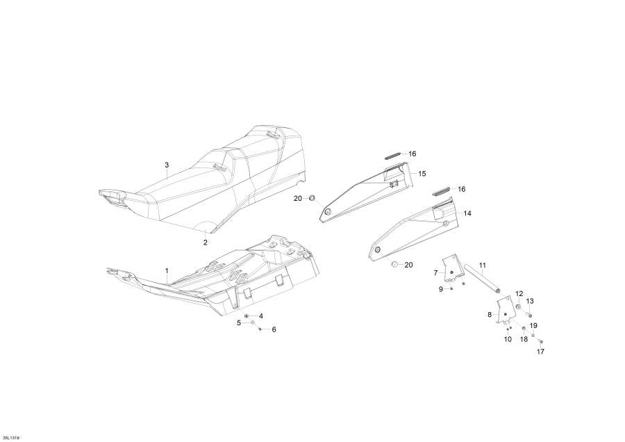 Snowmobile   - Seat - 