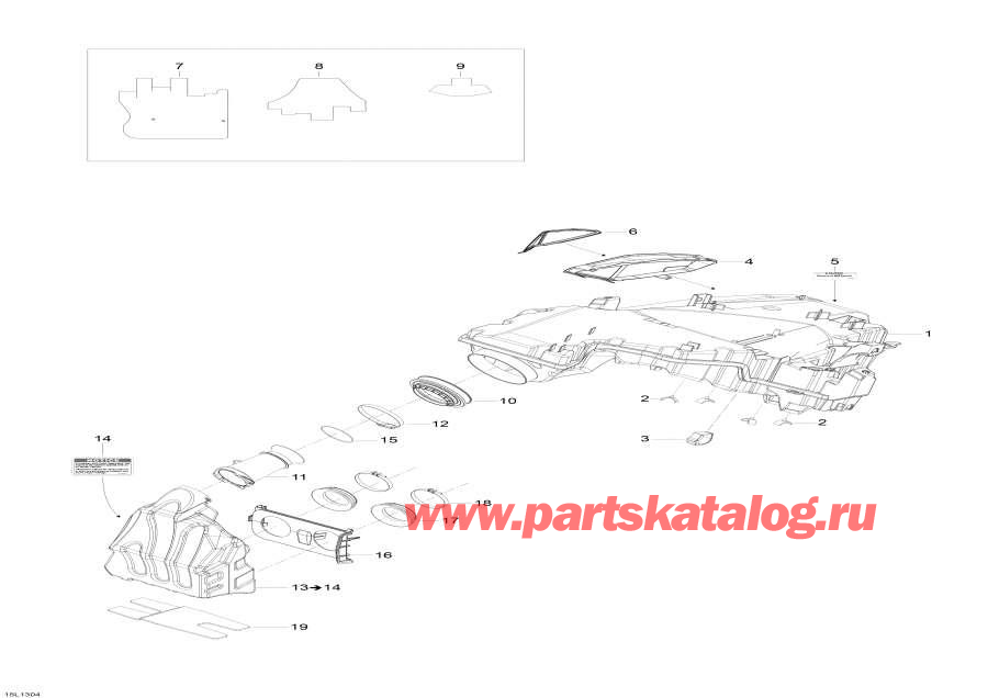 Snow mobile lynx  - Air ������� ������ System - Air Intake System