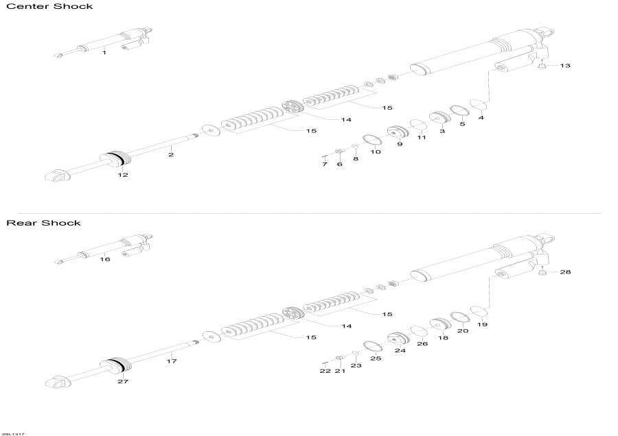  lynx  - Rear Shocks / Rear Shocks