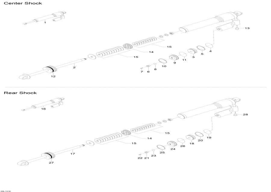  lynx  - Rear Shocks - Rear Shocks