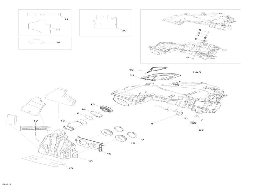 Snowmobiles lynx  - Air Intake System - Air   System