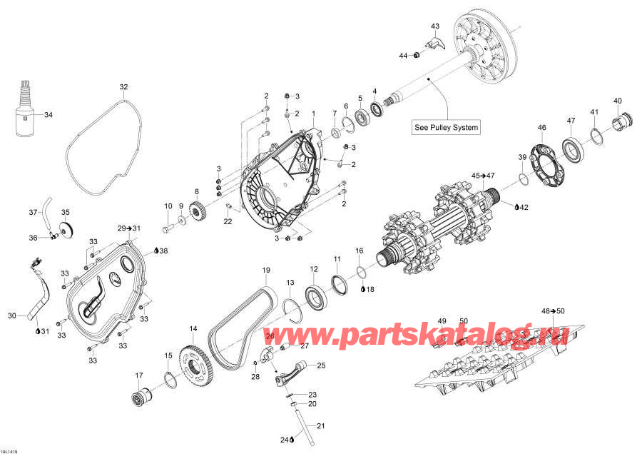 Snowmobiles Lynx  - Drive System