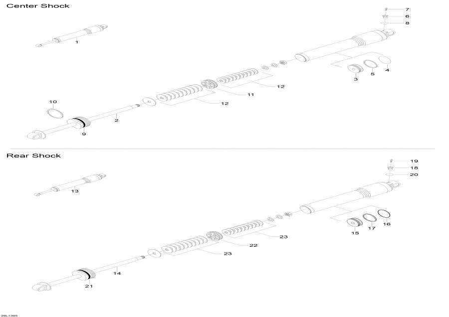 Snowmobile Lynx  - Rear Shocks