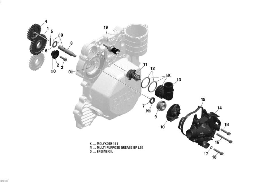 Snow mobile   - Engine Cooling