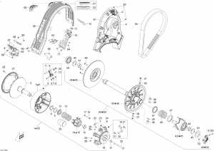 05-  System 600ho E-tec (05- Pulley System 600ho E-tec)