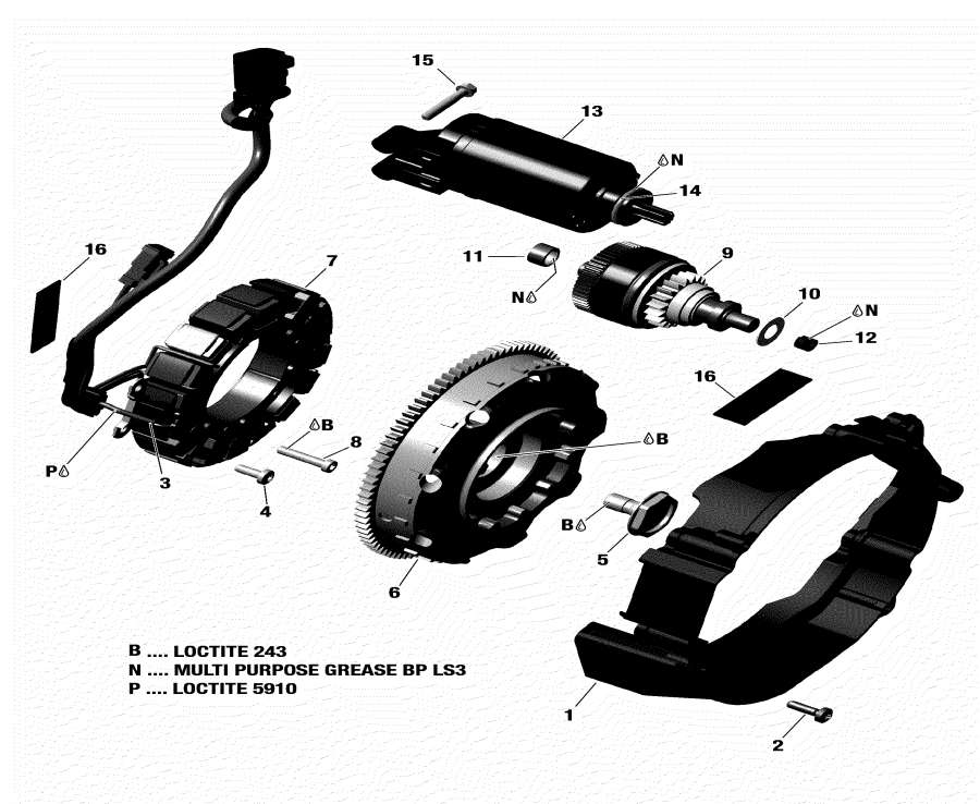 Snowmobiles Lynx  - Magneto And Electric Starter -   