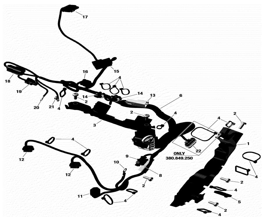Snowmobile lynx  - Engine Harness /   