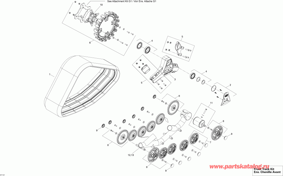 ATV BRP  0Front Track Kit - Front Track Kit