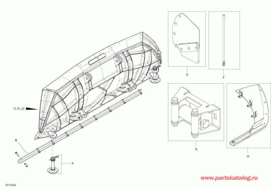 ������������ BRP ����������� 0Push Frame - Front Mounted Blade 60'
