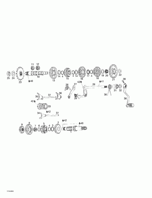   DS 650, 7404, 2000 - Transmission