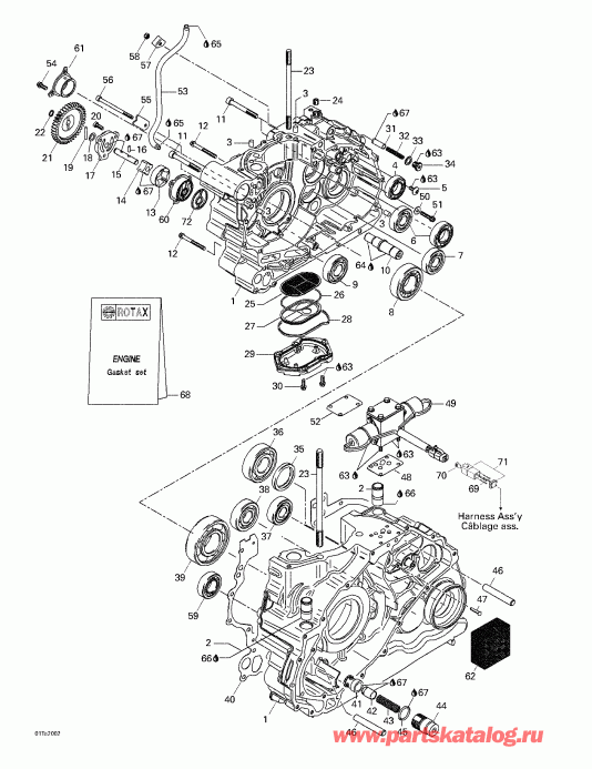   Traxter, 7405/7406, 2000  - Crankcase