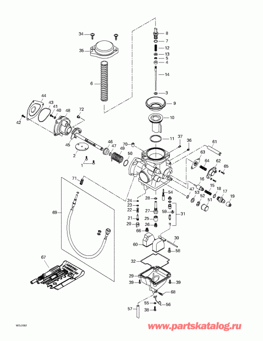  BRP  Traxter, 7405/7406, 2000 - Carburetor