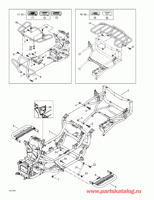 ������������  ������ Traxter, 7407/7408, 2000 - Frame And Luggage Racks