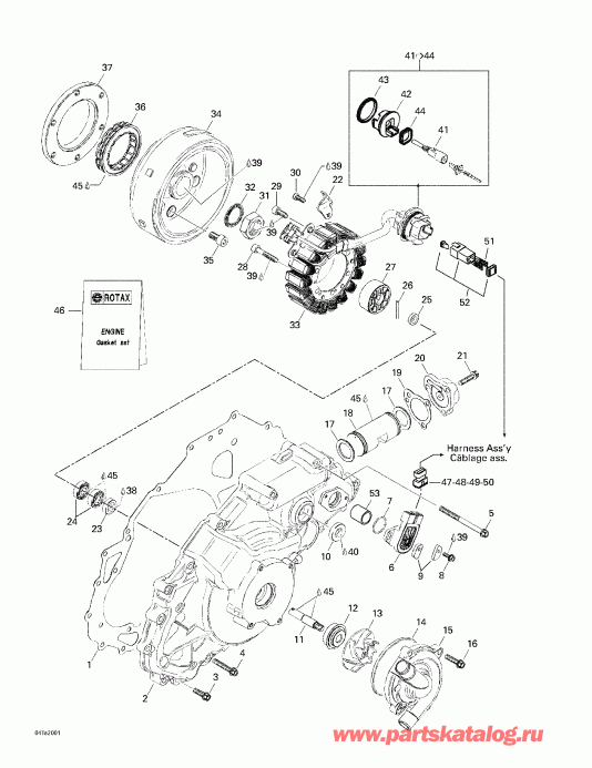 Traxter, 7415/7416, 2000 - Ignition And Water Pump