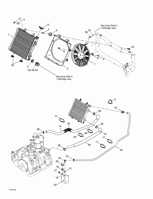   Traxter, 7459/7460/7465/7466, 2001  - Cooling System