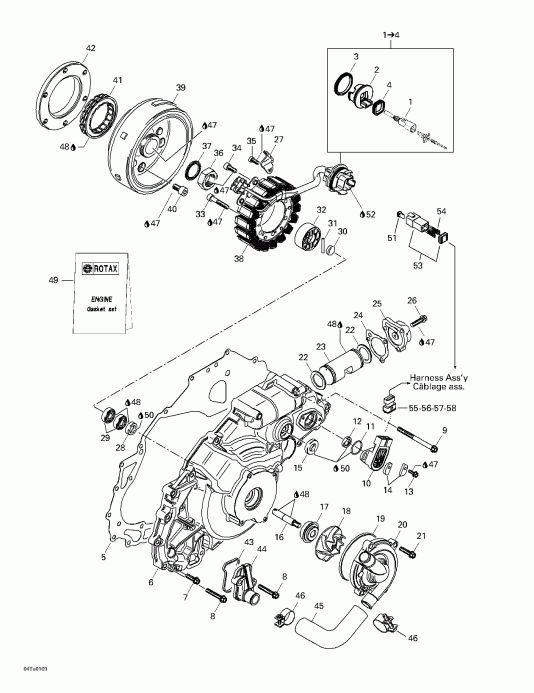 Traxter Autoshift, 2001 - Ignition And Water Pump