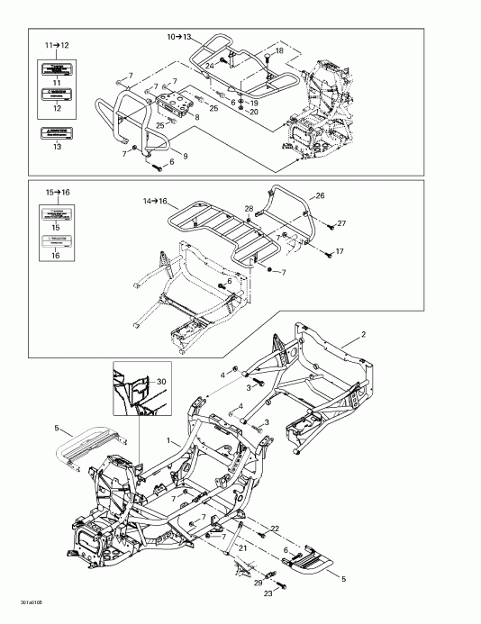 BRP - Frame And Luggage Racks