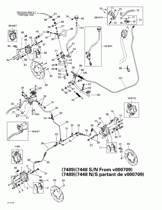   Traxter XL, 7448/7489, 2001 - Hydraulic  (7489) (7448 From Sn V000709)