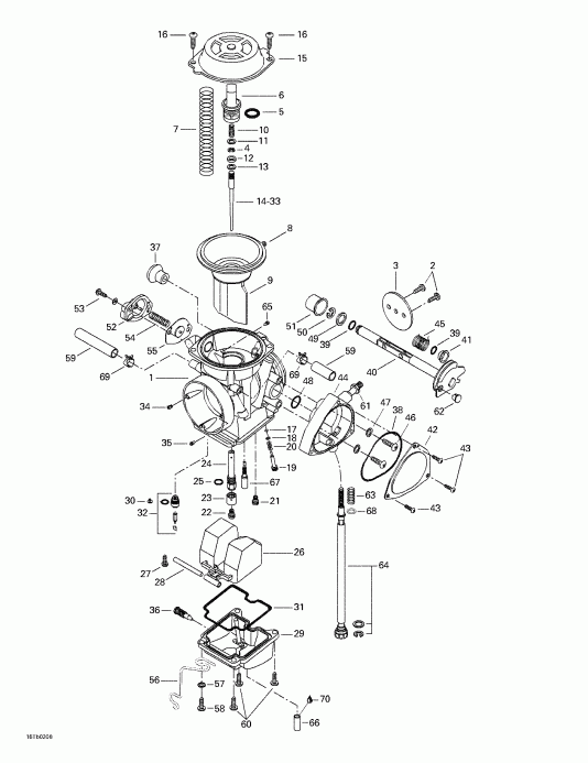  BRP  DS 650 Baja, 2002 - Carburetor