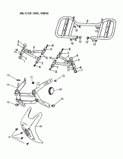 09- , Foot Rest,  170-14 (09- Arm, Foot Rest, Bumper 170-14)