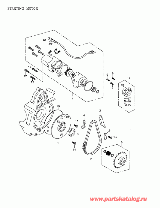   Mini DS 90 4-strokes, 2002  - Starting Motor 172-08