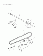 05- Rear Wheel Axle,  172-26 (05- Rear Wheel Axle, Chain 172-26)