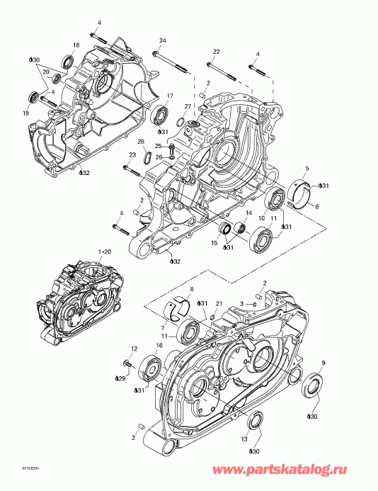  Bombardier Quest, 2002 - Crankcase