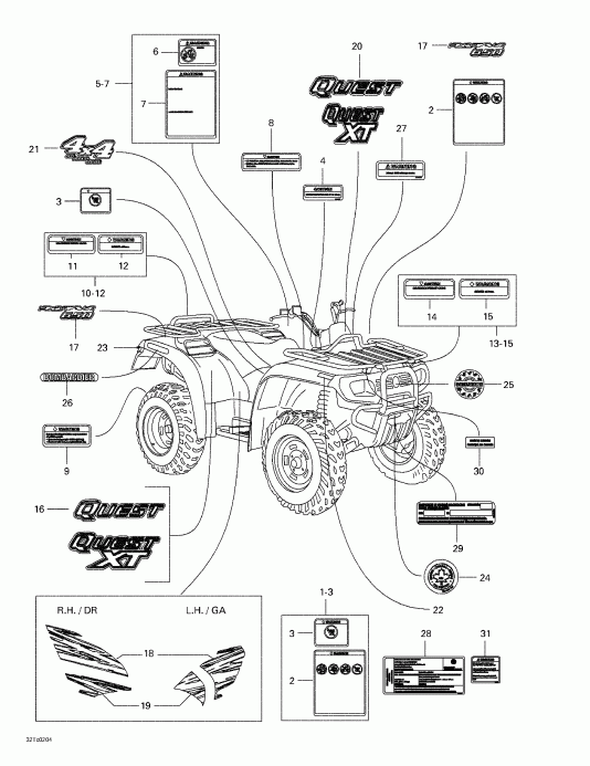   Quest, 2002 - Decals