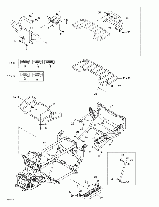  BRP Quest, Green/vert, 2002 -   Luggage Racks
