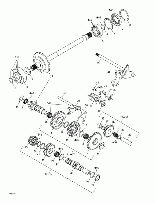  BRP Quest XT, 2002 - Gear Shift
