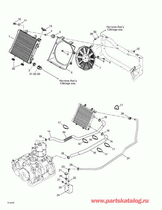 ATV  ������ Traxter Autoshift, 2002 - Cooling System