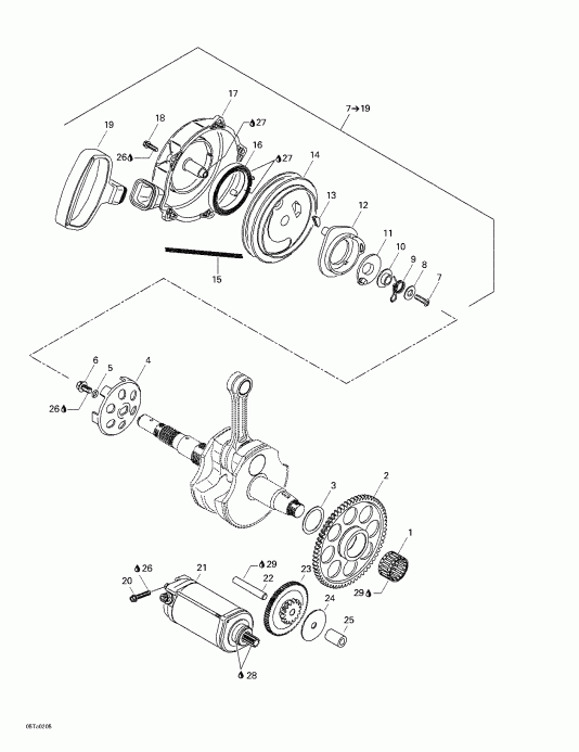 Traxter Autoshift, 2002 - Rewind Starter, Electric Starter