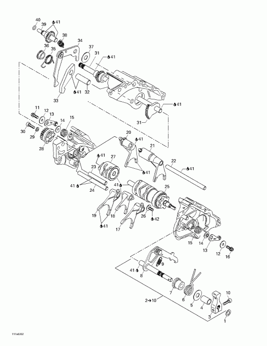   Traxter XL, 7458, 2002 - Gear Shift