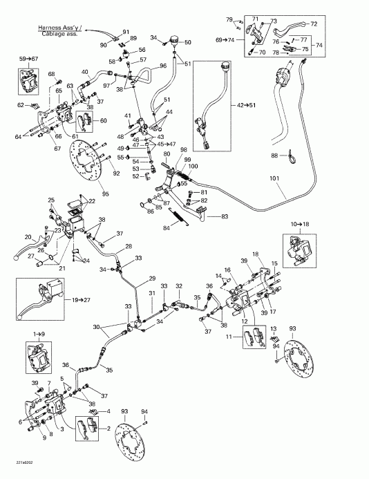   Traxter XL, 7477, 2002 - Hydraulic Brake