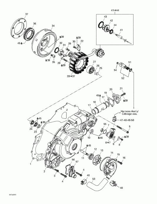  BRP Traxter XT, 2002 - Ignition And Water Pump