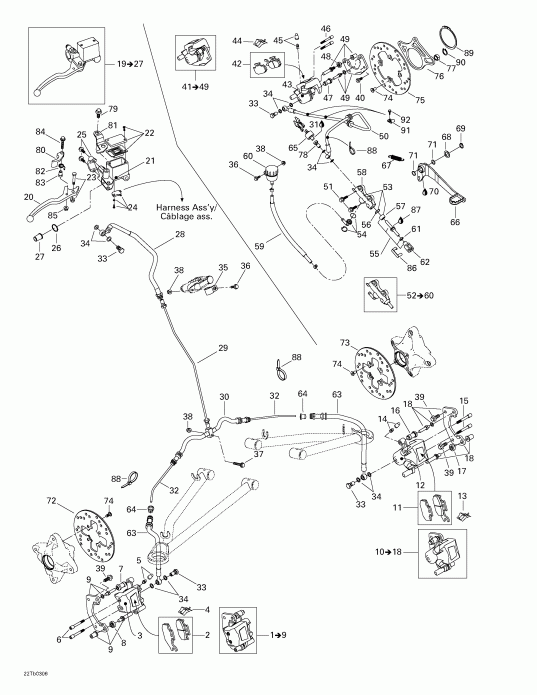 ATV BRP ������ DS 650, 2003 - Hydraulic Brake
