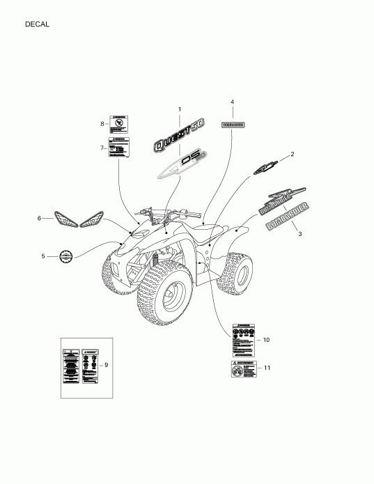 ATV BRP Mini DS 50 2-strokes, 2003 - , Ds50