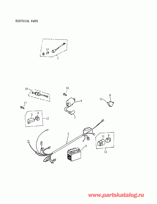  - Tail Light,  Parts 172a-25