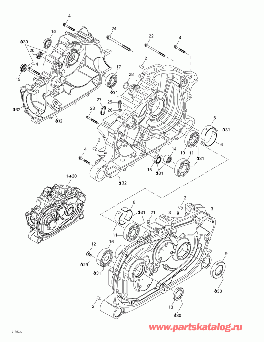  Bombardier Quest 500, 2003  - Crankcase